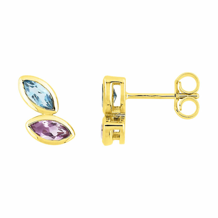 Amethyst Topas Ohrringe