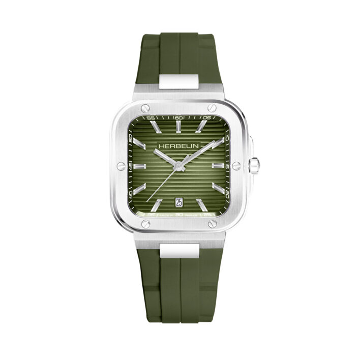Herbelin Cap Camarat Square FKM Grün Uhr