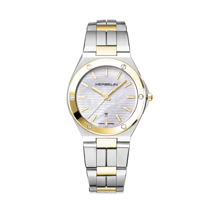 Herbelin Cap Camarat Bicolor Perlmutt Uhr 14545BT19