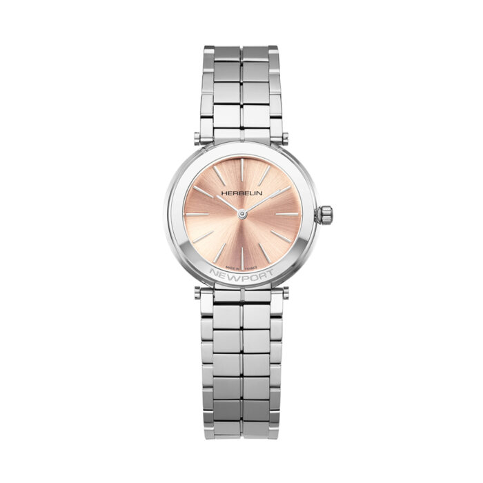 Herbelin Newport Slim Champagne Rosé Uhr