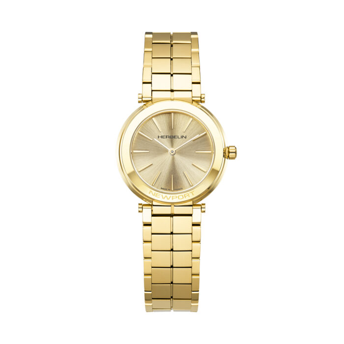 Herbelin Newport Slim Champagne Gold Uhr