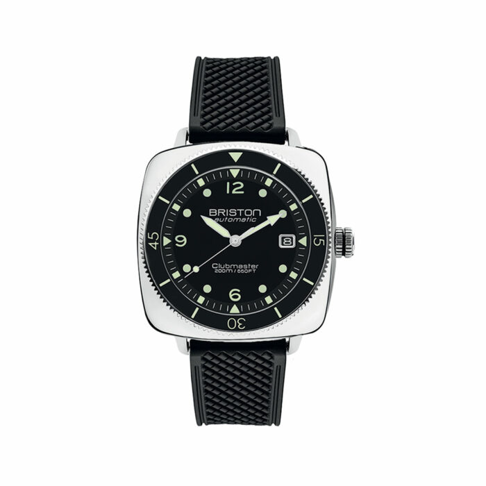 Briston Clubmaster Legend Diver Edelstahl Schwarz Uhr