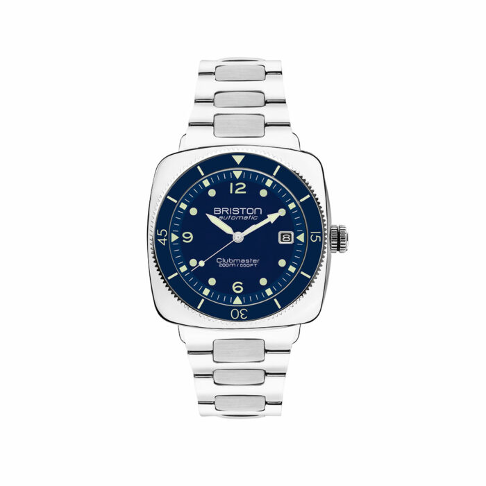 Briston Clubmaster Legend Diver Blau Edelstahl Uhr