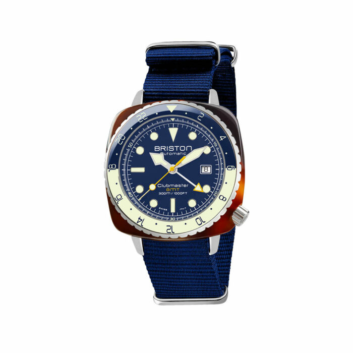 Briston Clubmaster Diver Pro GMT Blau Uhr