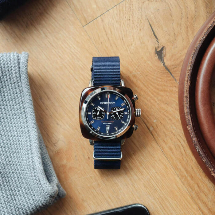 Briston Clubmaster Sport Blau Uhr – Bild 2