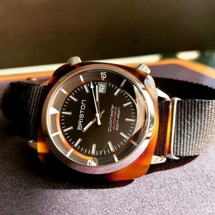 Briston Clubmaster Diver Schwarz Uhr – Bild 2