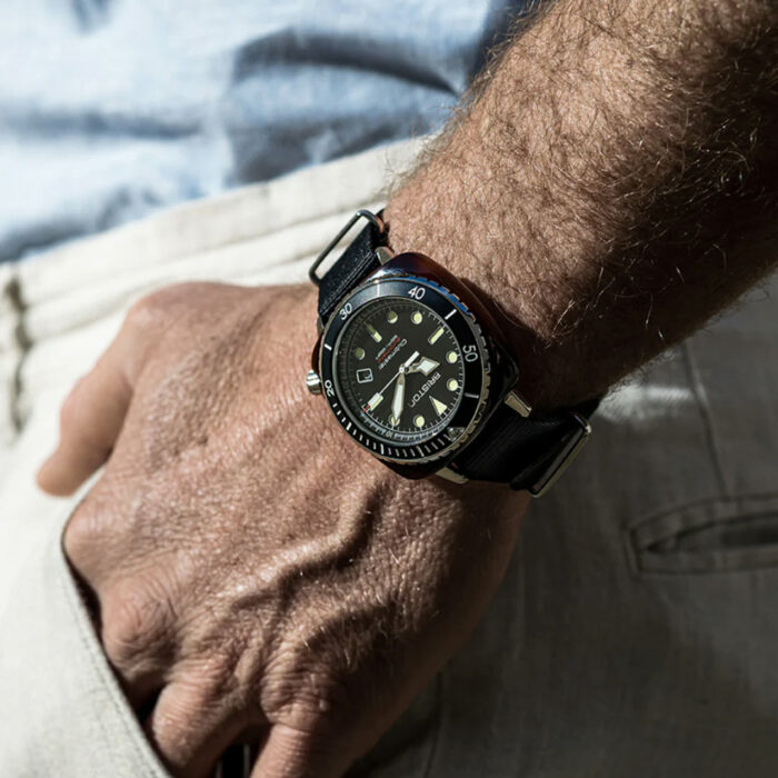 Briston Clubmaster Diver Pro Schwarz Uhr – Bild 2