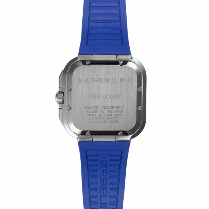 Herbelin Cap Camarat Square Chronograph Blau Uhr – Bild 3