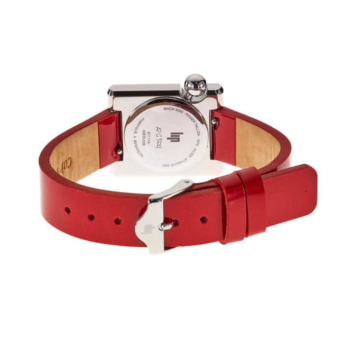 Lip Mach 2000 Mini Square Rot Uhr 671174 – Bild 4