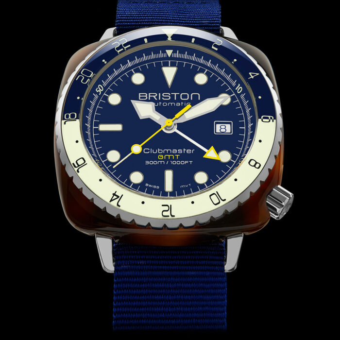 Briston Clubmaster Diver Pro GMT Blau Uhr – Bild 4