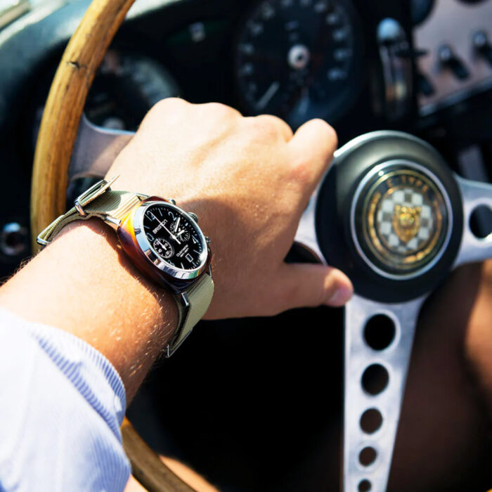 Briston Clubmaster Classic Chrono Schwarz Khaki Uhr – Bild 3