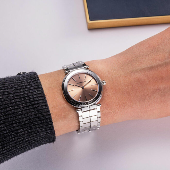 Herbelin Newport Slim Champagne Rosé Uhr – Bild 2