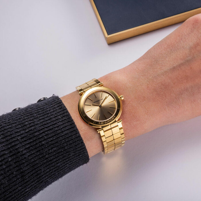 Herbelin Newport Slim Champagne Gold Uhr – Bild 3