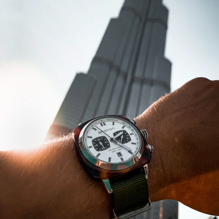 Briston Clubmaster Classic Militärgrün Uhr – Bild 3