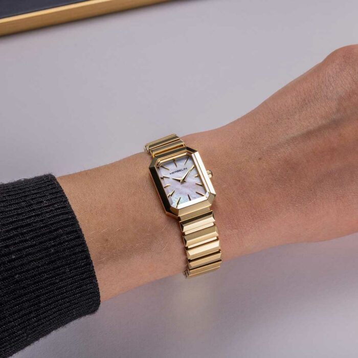 Herbelin Octogone Gold Perlmutt Uhr – Bild 2