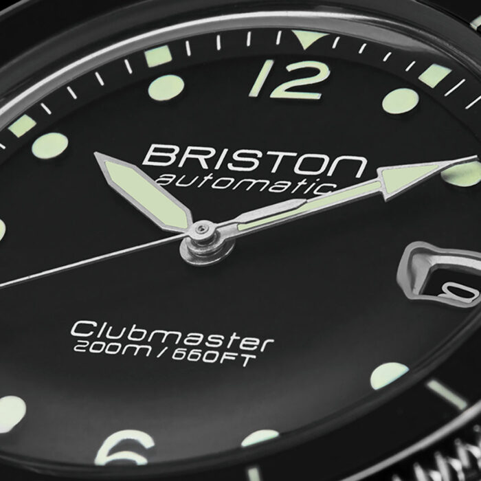 Briston Clubmaster Legend Diver Edelstahl Schwarz Uhr – Bild 2