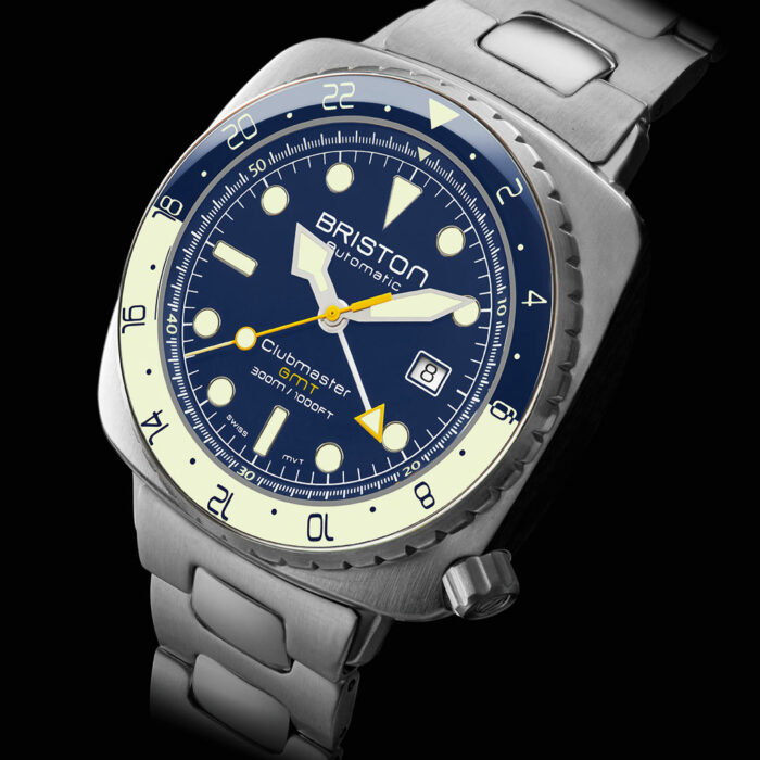Briston Clubmaster Diver Pro GMT Edelstahl Uhr – Bild 4