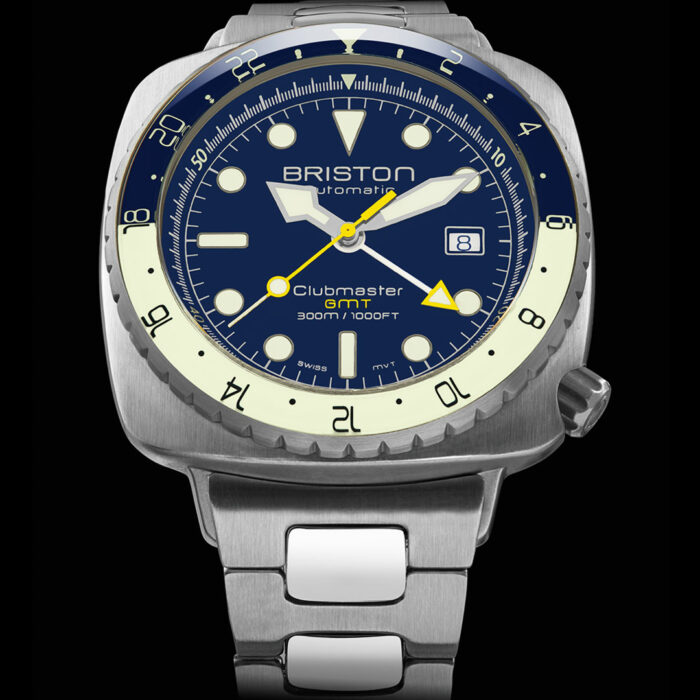 Briston Clubmaster Diver Pro GMT Edelstahl Uhr – Bild 3