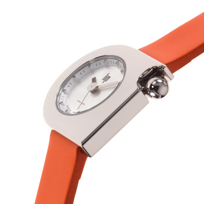 Lip Mach 2000 Mini Moon Orange Silber Uhr 671165 – Bild 4