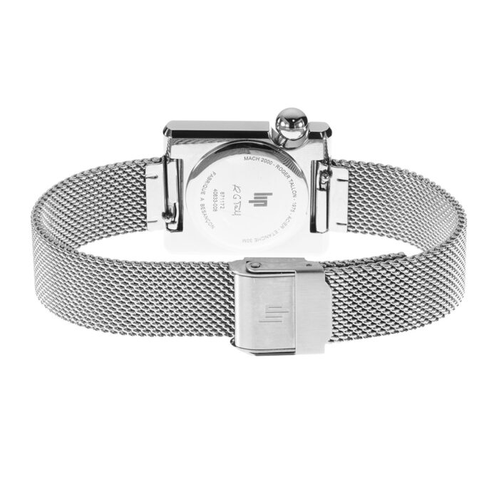 Lip Mach 2000 Mini Square Silberfarbe Uhr 671172 – Bild 5