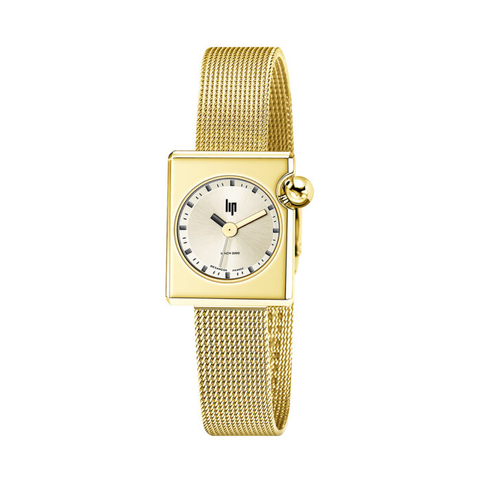 Lip Mach 2000 Mini Square Goldene Uhr 671177