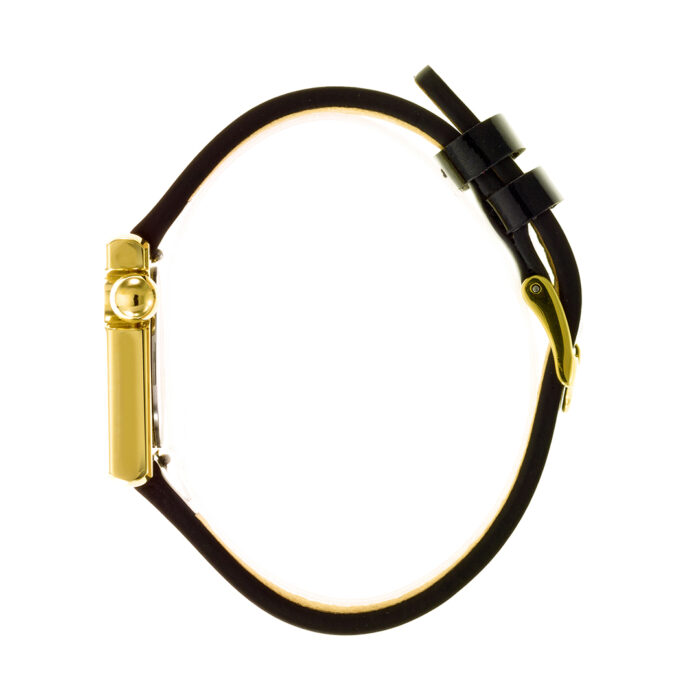 Lip Mach 2000 Mini Square Schwarz Gold Uhr 671178 – Bild 3