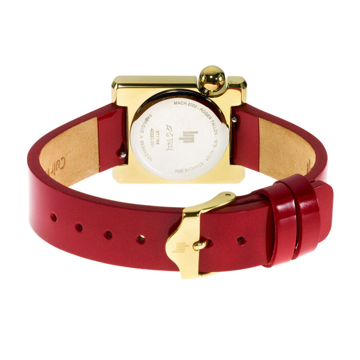 Lip Mach 2000 Mini Square Rot Goldene Uhr 671186 – Bild 5