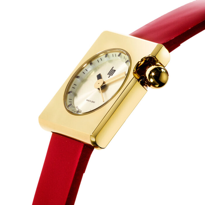 Lip Mach 2000 Mini Square Rot Goldene Uhr 671186 – Bild 4