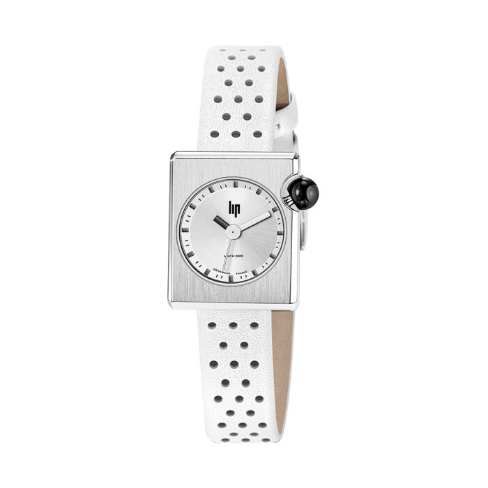 Mach 2000 Mini Square Weiß LIP Uhr 671193