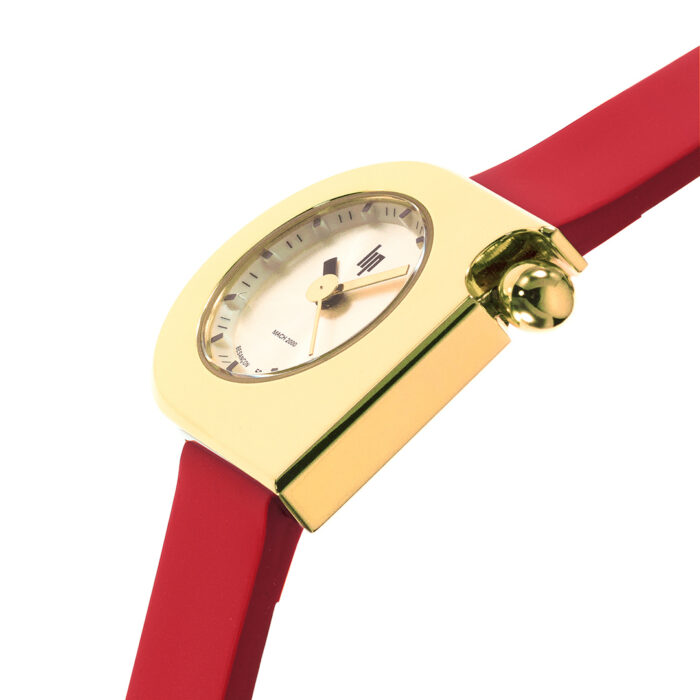 Lip Mach 2000 Mini Moon Gold Rot Uhr 671393 – Bild 4