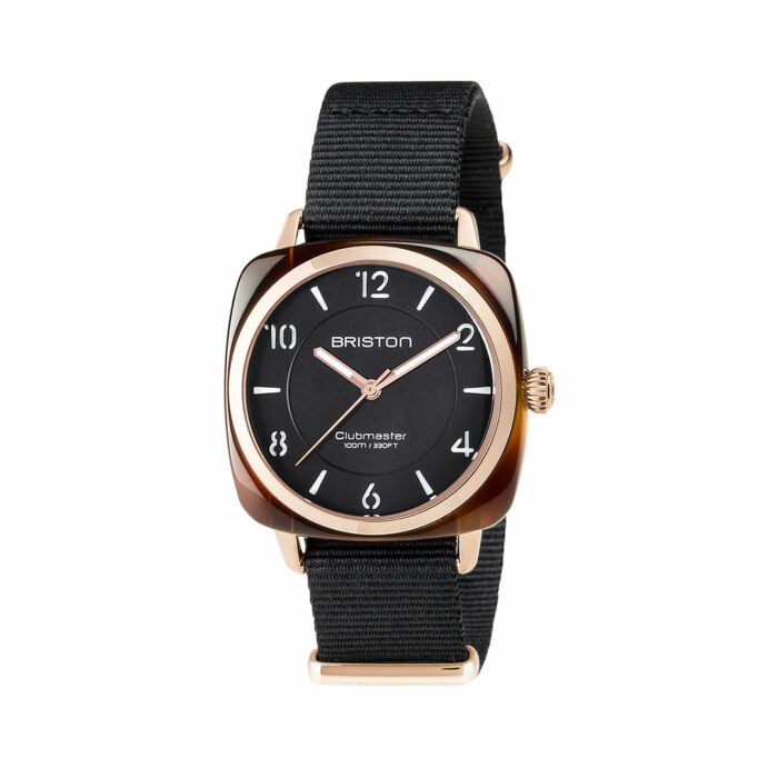 Briston Clubmaster Chic Roségold Schwarz Uhr