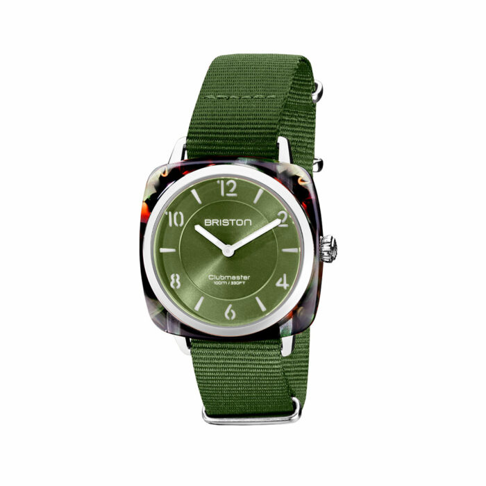 Briston Clubmaster Chic Olivgrün Uhr