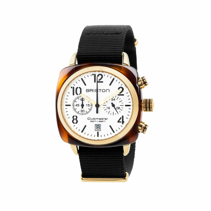 Briston Clubmaster Classic Gold Schwarz Uhr