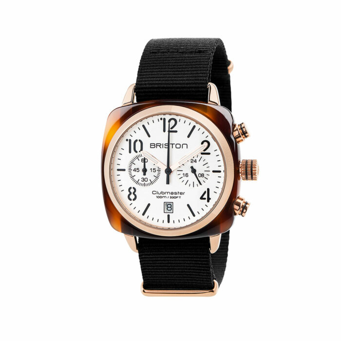 Briston Clubmaster Classic Roségold Schwarz Uhr