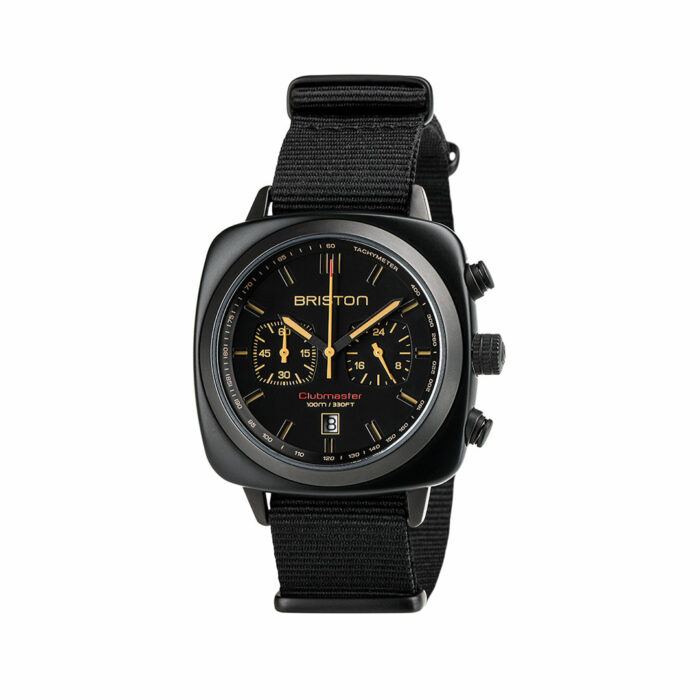 Briston Clubmaster Sport Mattschwarz Uhr