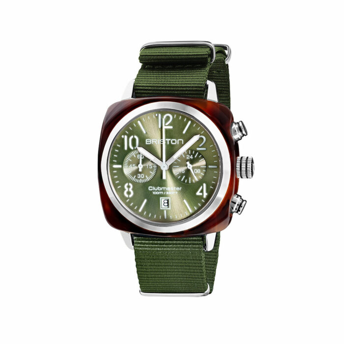 Briston Clubmaster Classic Olivgrün Uhr
