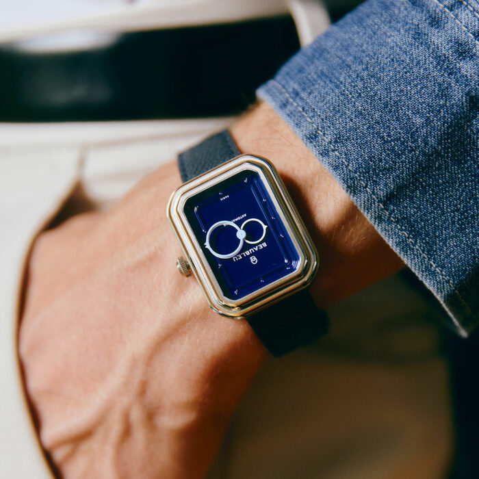 Beaubleu Ecce Figura Smalt Blau Uhr – Bild 3