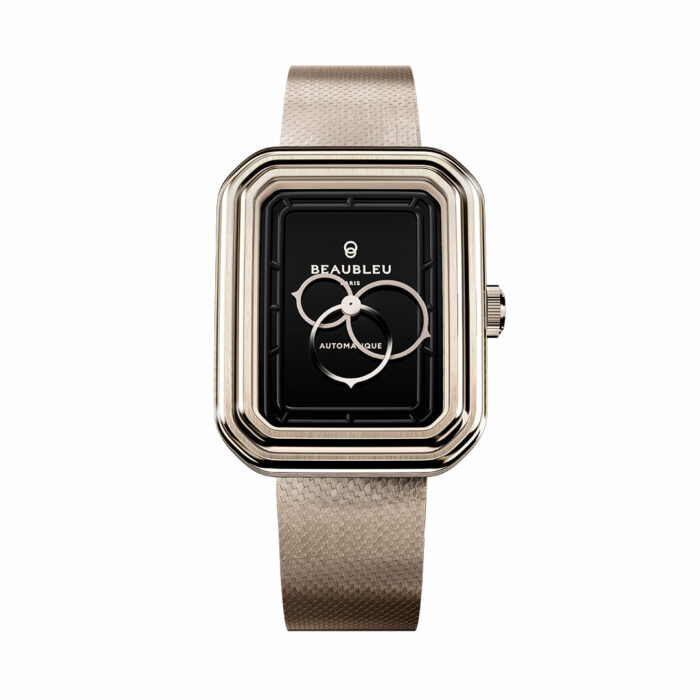 Beaubleu Ecce Figura Onyx Roségold Uhr