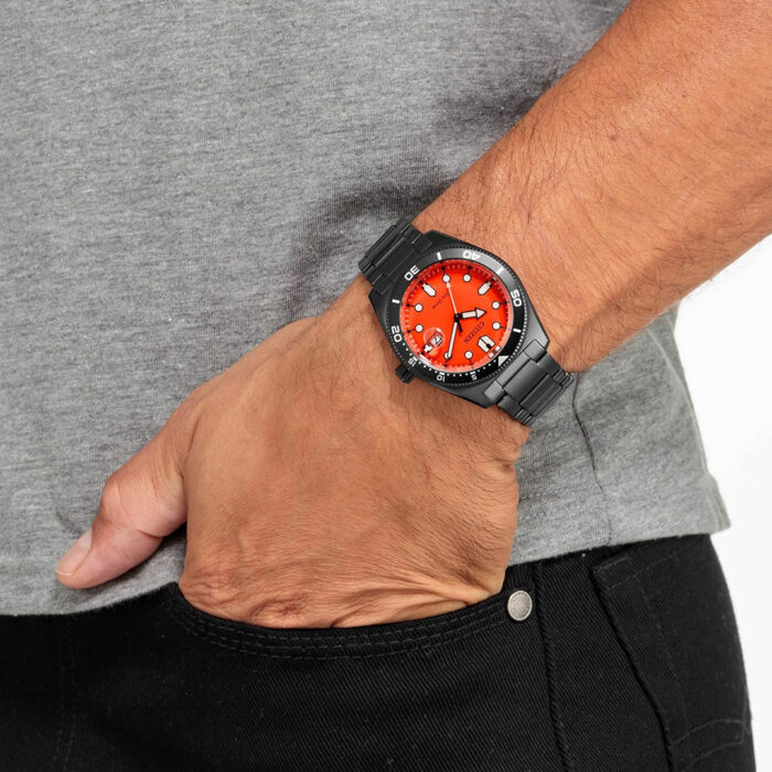 Citizen Sunset Eco Drive Orange Uhr AW1765-88X – Bild 2