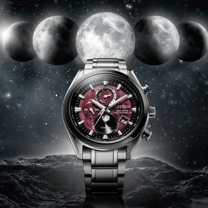 Citizen Radio Controlled Moonphase Uhr BY1018-80X Rot – Bild 5