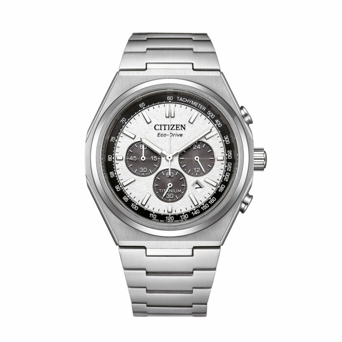 Citizen Super Titanium Silberne Zifferblatt Uhr CA4610-85A