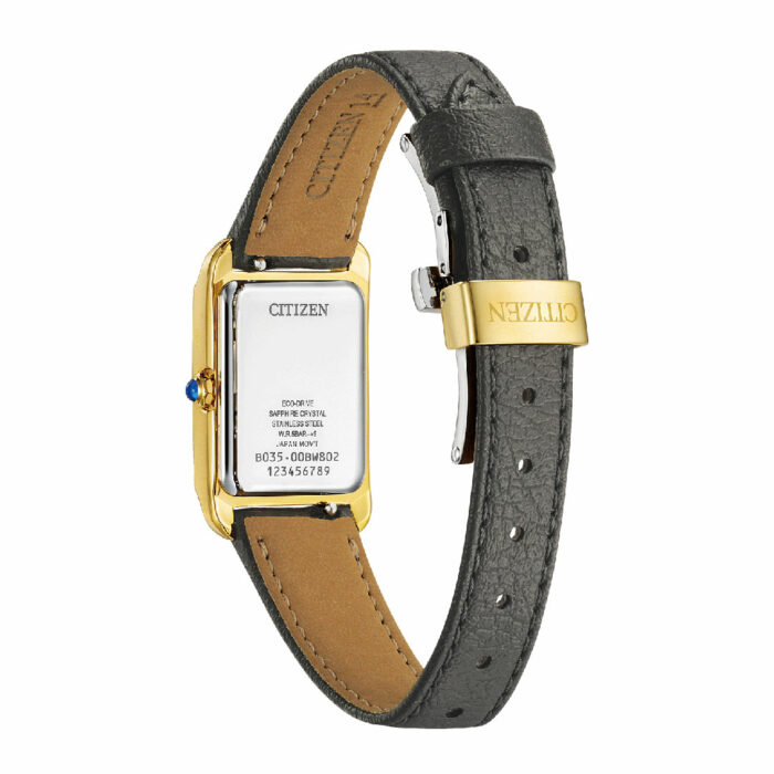 Citizen L Elongated Square Lederarmband Uhr EW5622-09P – Bild 3