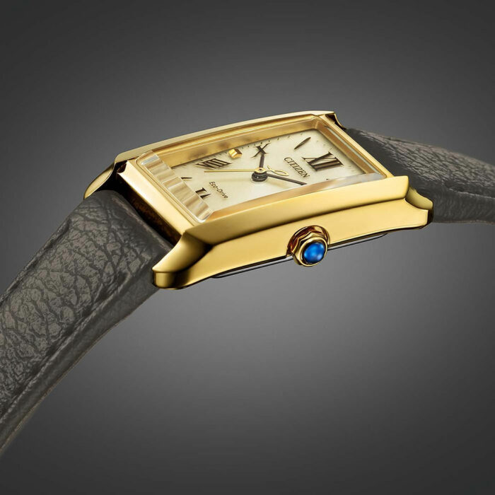 Citizen L Elongated Square Lederarmband Uhr EW5622-09P – Bild 4