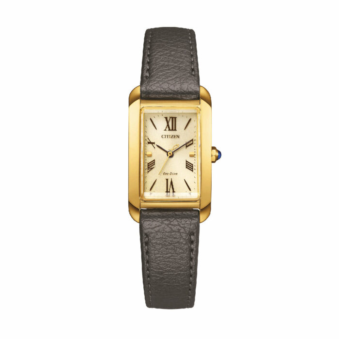 Citizen L Elongated Square Lederarmband Uhr EW5622-09P