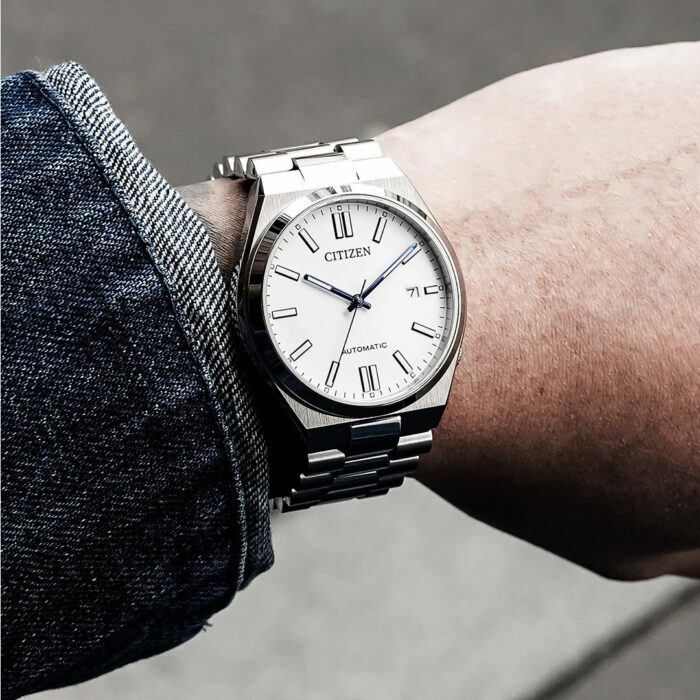Citizen Tsuyosa Weiß Zifferblatt Uhr NJ0159-86A – Bild 2