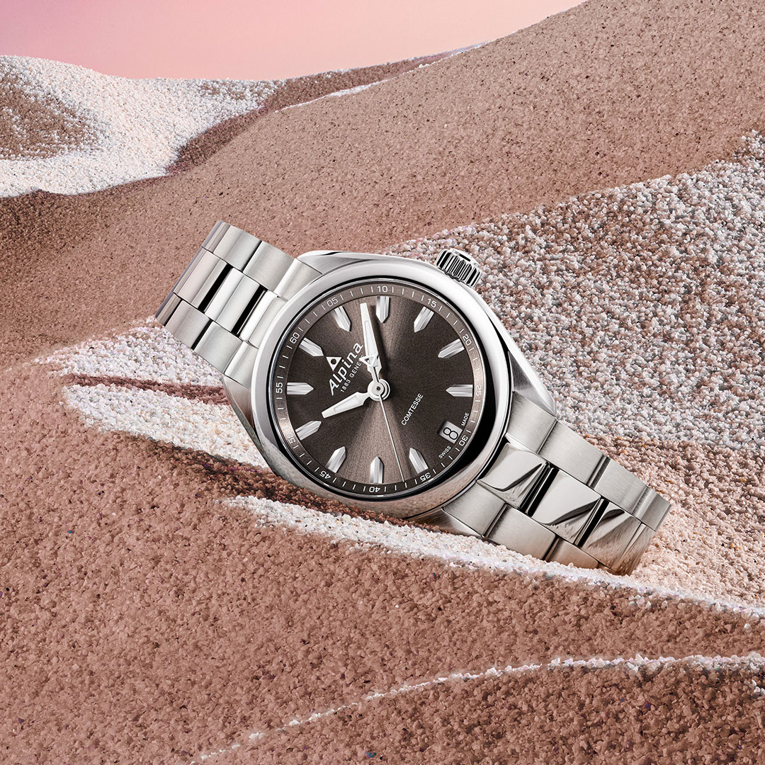 Alpina Comtesse Uhr Schwarzes Zifferblatt AL-240LBR2C6B – Bild 4