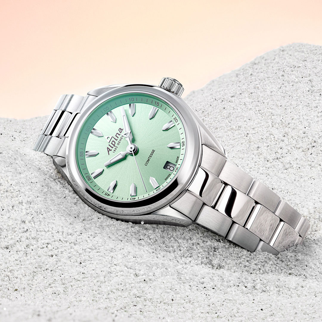 Alpina Comtesse Uhr Grünes Zifferblatt AL-240LGR2C6B – Bild 4