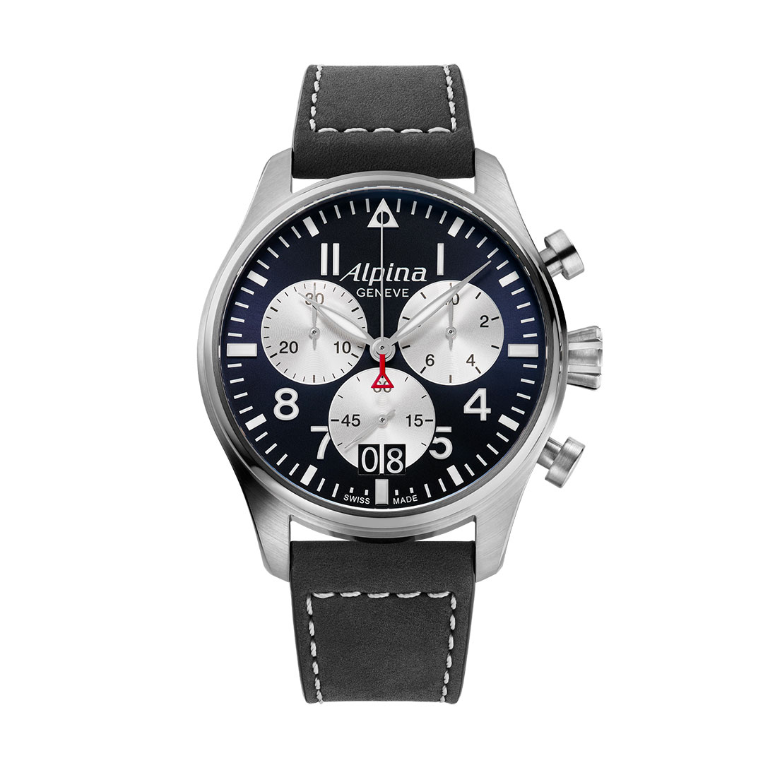 Alpina Pilot Chronograph Big Date Uhr AL-372NS4S6