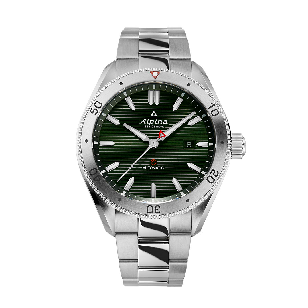 Alpina Alpiner 4 Automatikuhr Stahl Grünes Zifferblatt AL-525GR5AQ6B
