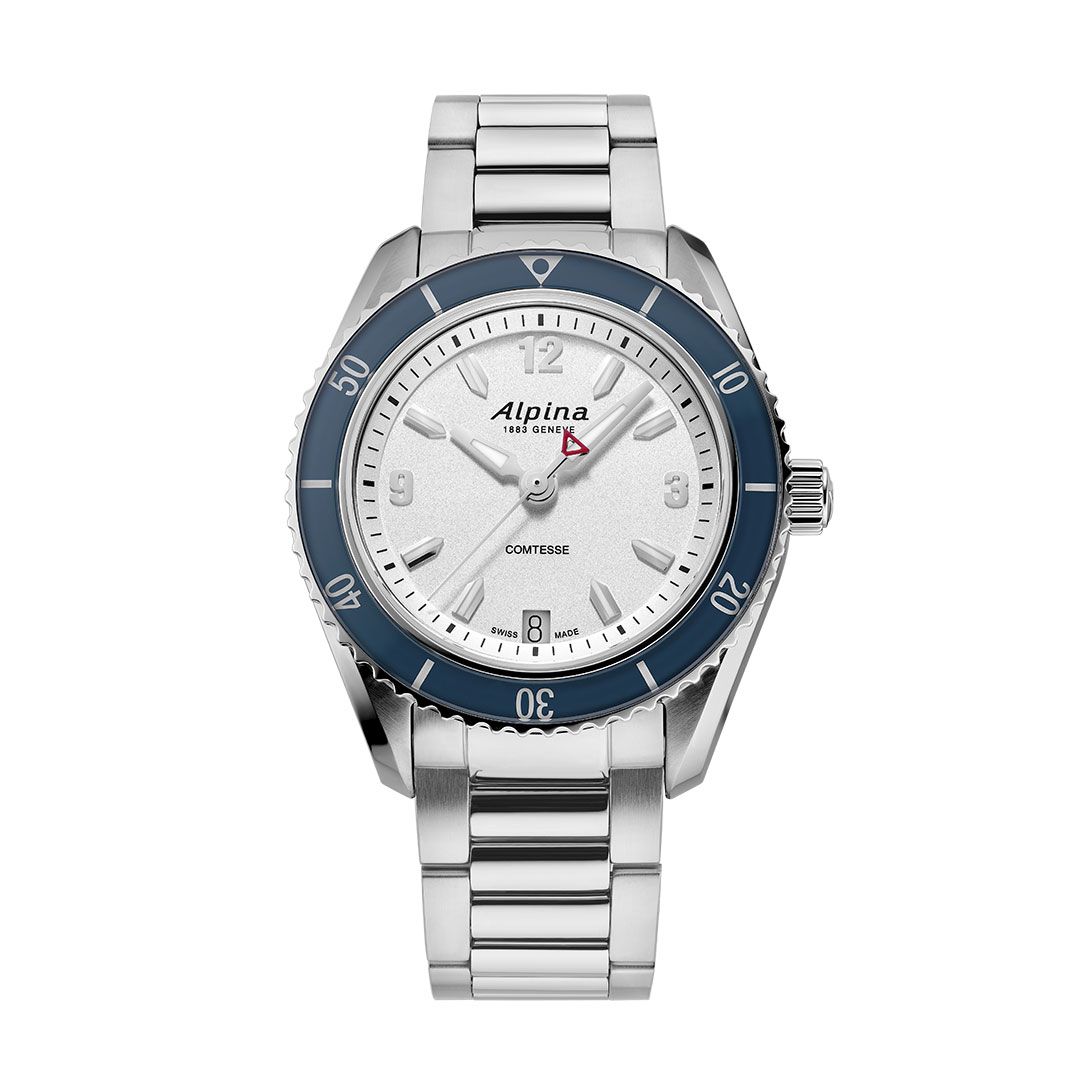 Alpina Alpiner Comtesse Uhr Weißes Zifferblatt AL-240S3NC6B